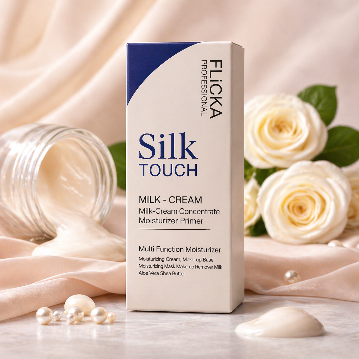 Flicka Silk Touch 3 in 1 Primer + Moisturizer + Makeup base
