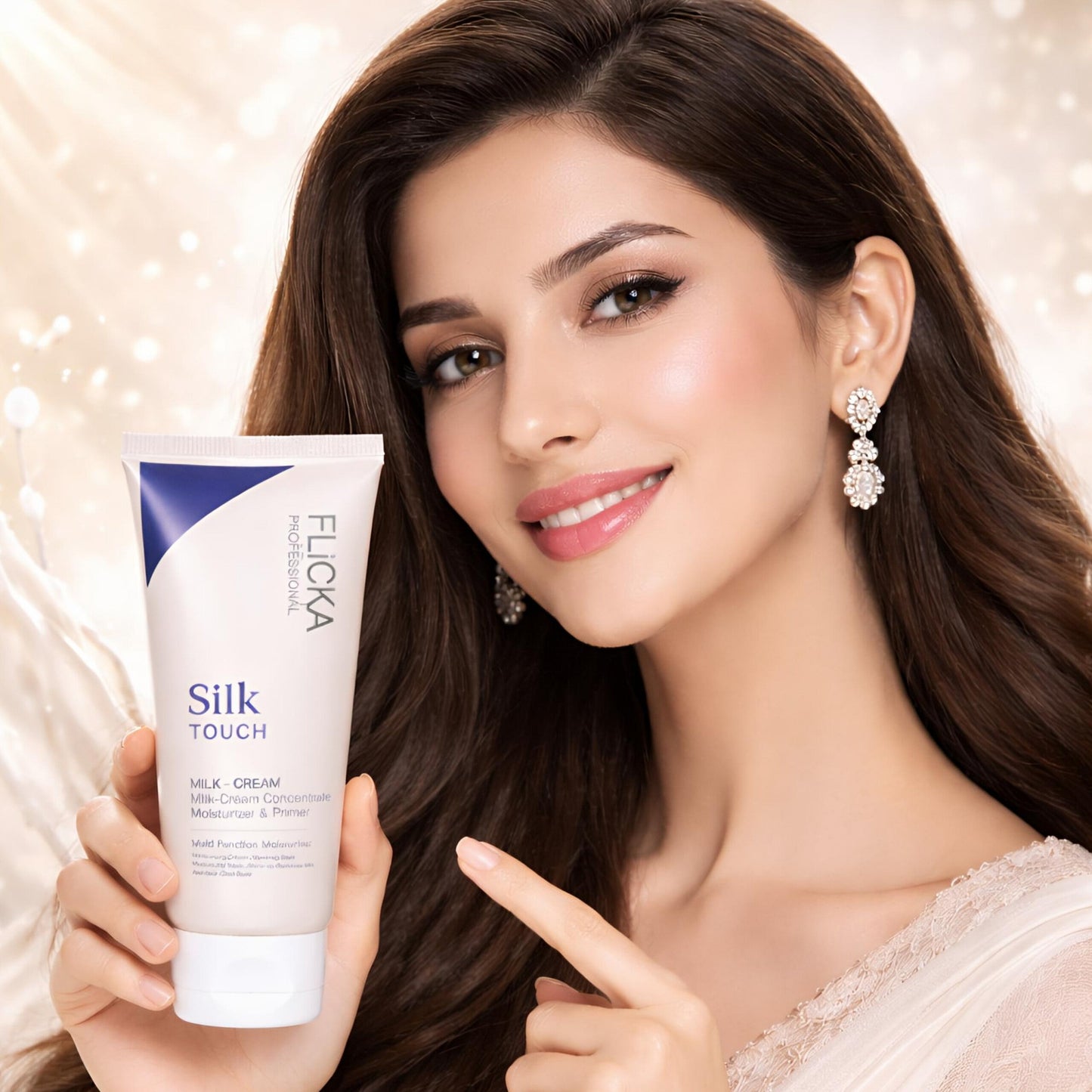Flicka Silk Touch 3 in 1 Primer + Moisturizer + Makeup base