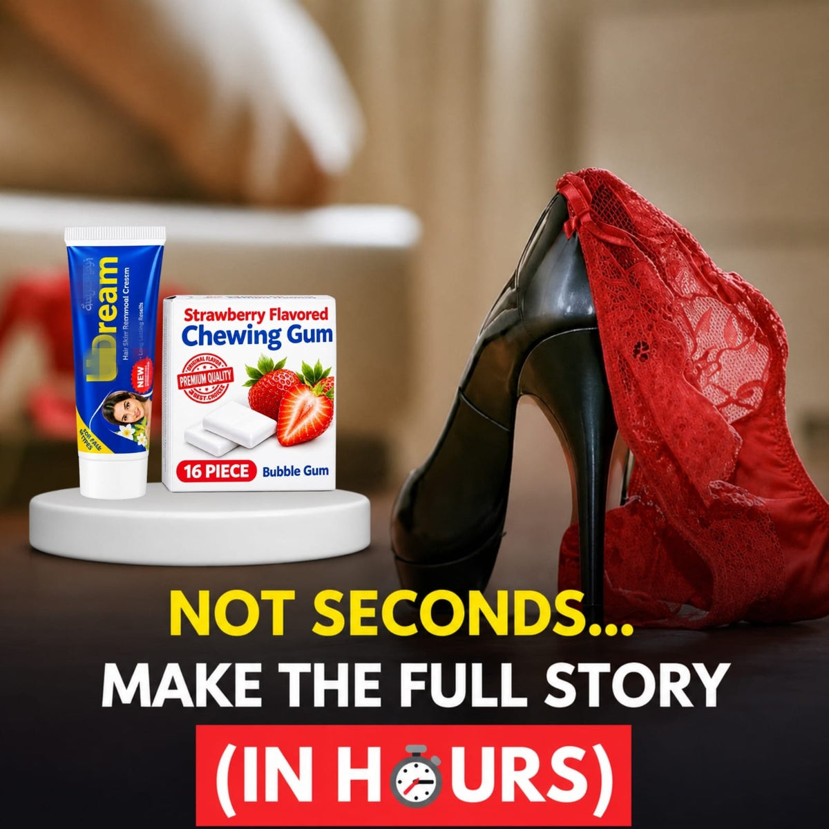 Men’s Long-Time Chewing Gum + Delay Cream Combo Pack
