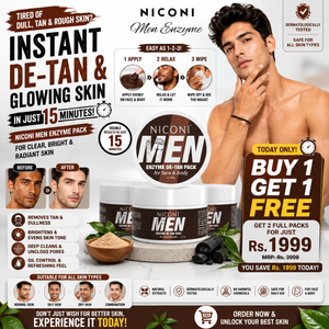 Niconi Men & Women Enzyme De-Tan Pack For Face & Body