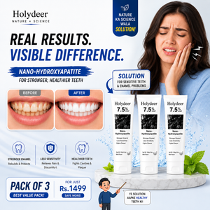 Holydeer Nano Hydroxyapatite Toothpaste Pack of 3